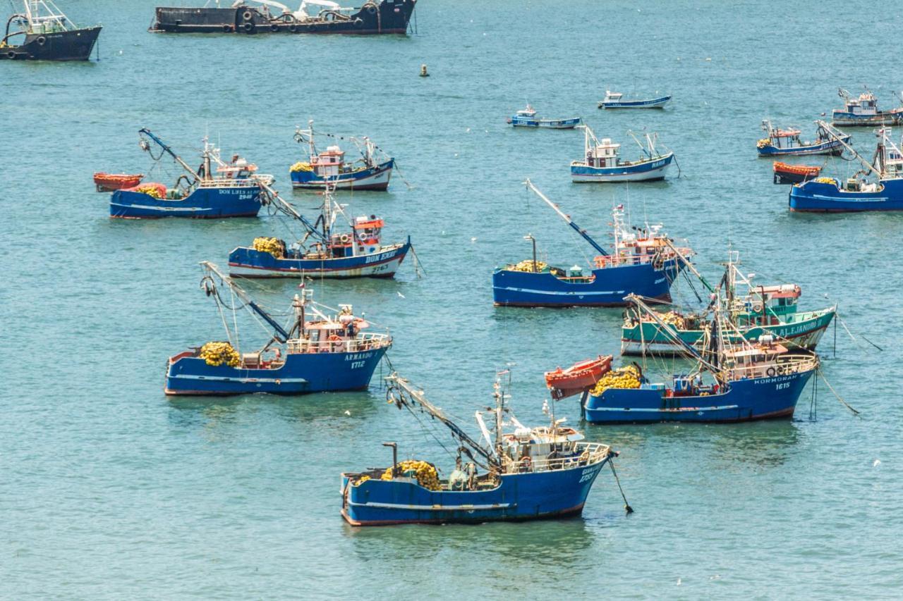 Mds Hotel 콘셉시온 외부 사진 Fishing boats in the harbour