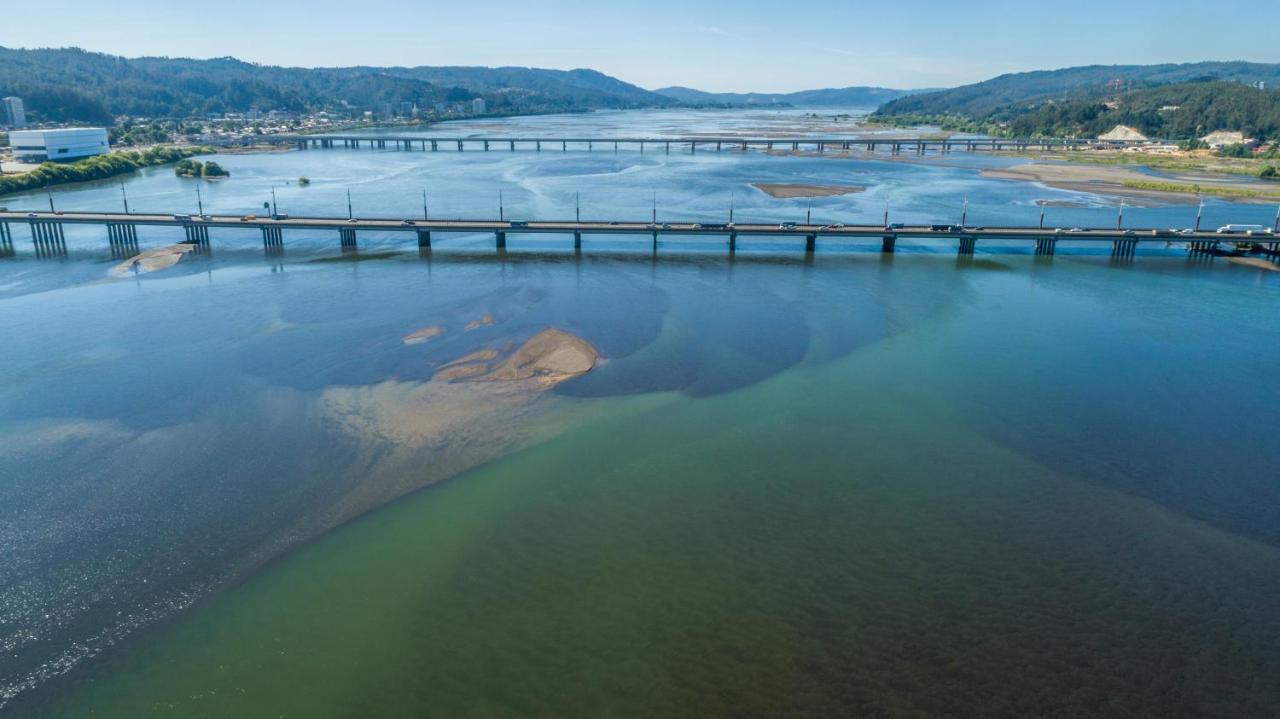 Mds Hotel 콘셉시온 외부 사진 Aerial view of the bridge
